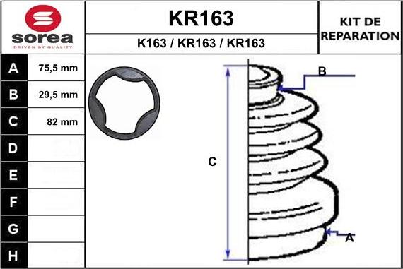 EAI KR163 - Cuffia, Semiasse autozon.pro