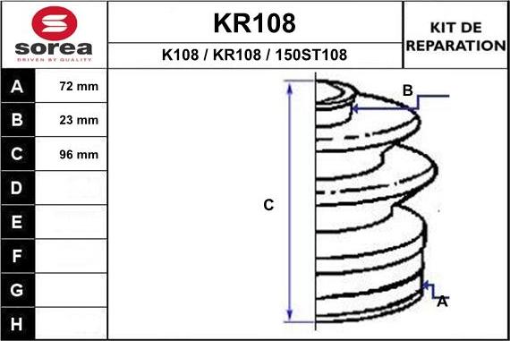 EAI KR108 - Cuffia, Semiasse autozon.pro