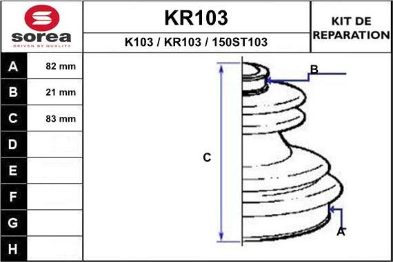 EAI KR103 - Cuffia, Semiasse autozon.pro