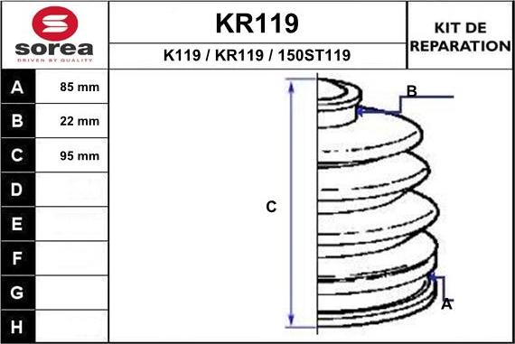 EAI KR119 - Cuffia, Semiasse autozon.pro