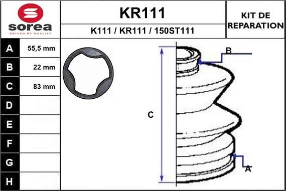 EAI KR111 - Cuffia, Semiasse autozon.pro