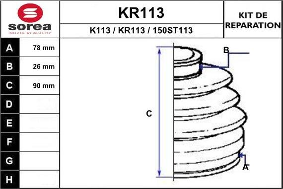 EAI KR113 - Cuffia, Semiasse autozon.pro