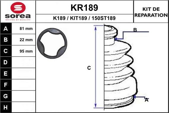 EAI KR189 - Cuffia, Semiasse autozon.pro