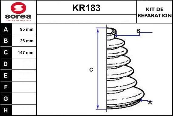 EAI KR183 - Cuffia, Semiasse autozon.pro