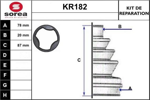 EAI KR182 - Cuffia, Semiasse autozon.pro