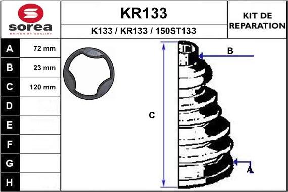 EAI KR133 - Cuffia, Semiasse autozon.pro