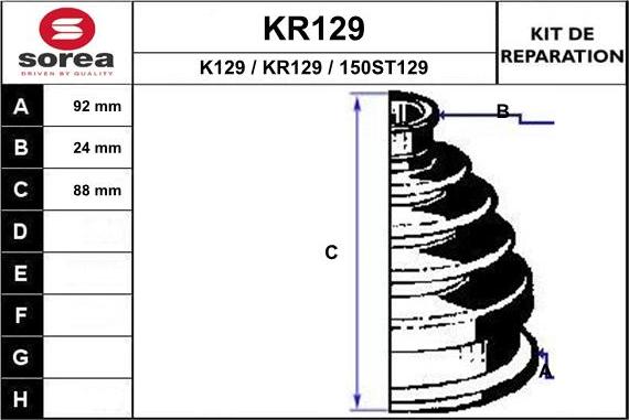 EAI KR129 - Cuffia, Semiasse autozon.pro