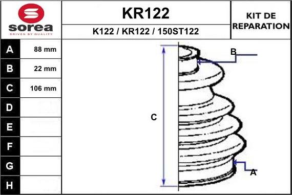 EAI KR122 - Cuffia, Semiasse autozon.pro