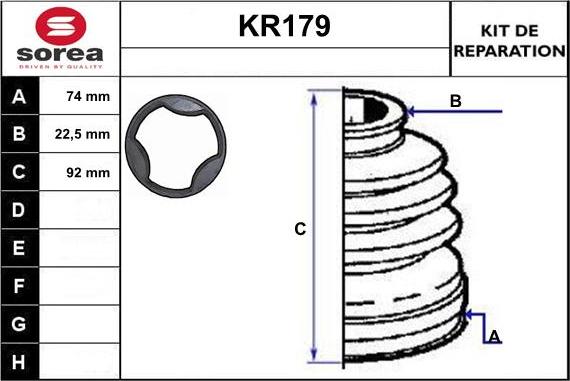 EAI KR179 - Cuffia, Semiasse autozon.pro