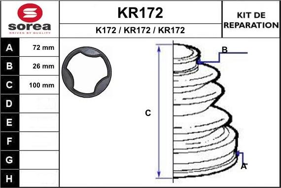 EAI KR172 - Cuffia, Semiasse autozon.pro