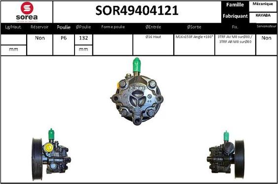 EAI SOR49404121 - Pompa idraulica, Sterzo autozon.pro