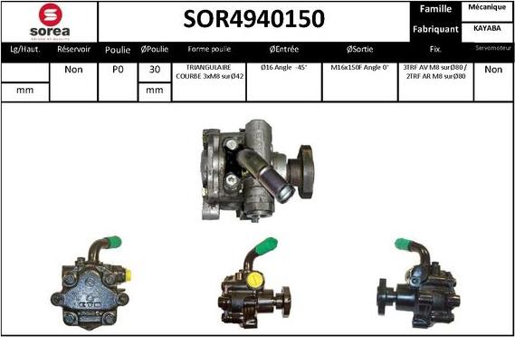 EAI SOR4940150 - Pompa idraulica, Sterzo autozon.pro