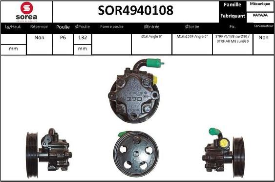 EAI SOR4940108 - Pompa idraulica, Sterzo autozon.pro