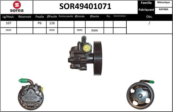 EAI SOR49401071 - Pompa idraulica, Sterzo autozon.pro