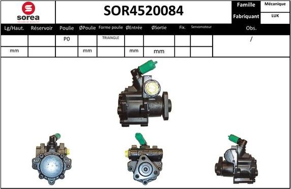 EAI SOR4520084 - Pompa idraulica, Sterzo autozon.pro