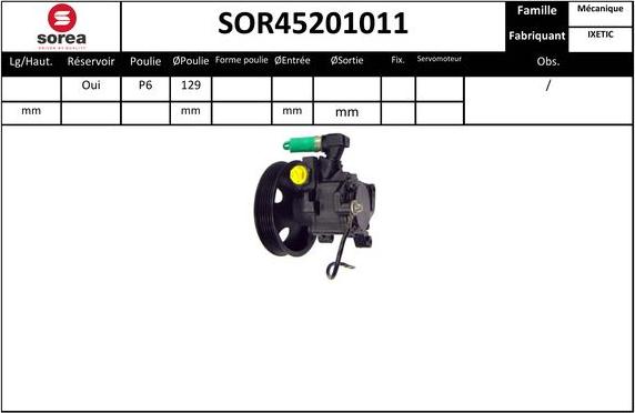 EAI SOR45201011 - Pompa idraulica, Sterzo autozon.pro