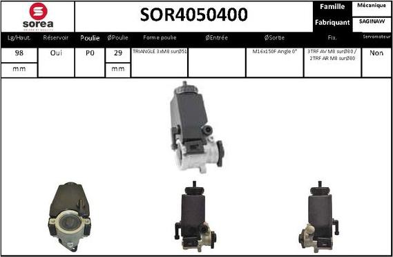 EAI SOR4050400 - Pompa idraulica, Sterzo autozon.pro