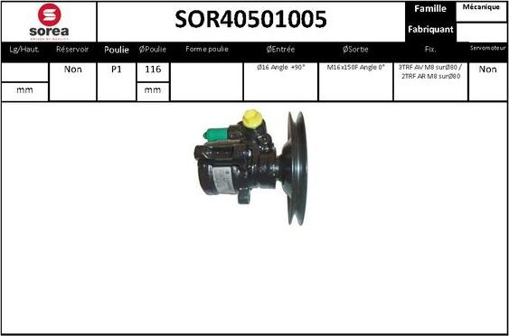 EAI SOR40501005 - Pompa idraulica, Sterzo autozon.pro