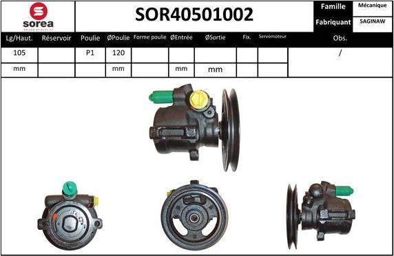 EAI SOR40501002 - Pompa idraulica, Sterzo autozon.pro