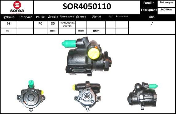 EAI SOR4050110 - Pompa idraulica, Sterzo autozon.pro