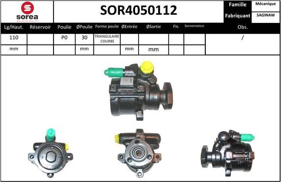 EAI SOR4050112 - Pompa idraulica, Sterzo autozon.pro