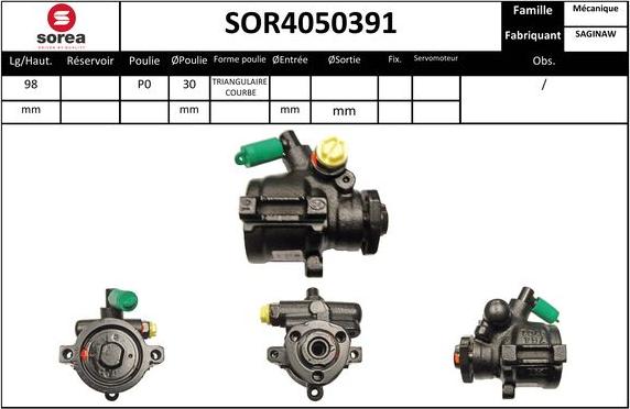 EAI SOR4050391 - Pompa idraulica, Sterzo autozon.pro