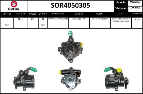 EAI SOR4050305 - Pompa idraulica, Sterzo autozon.pro