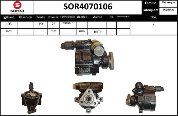 EAI SOR4070106 - Pompa idraulica, Sterzo autozon.pro