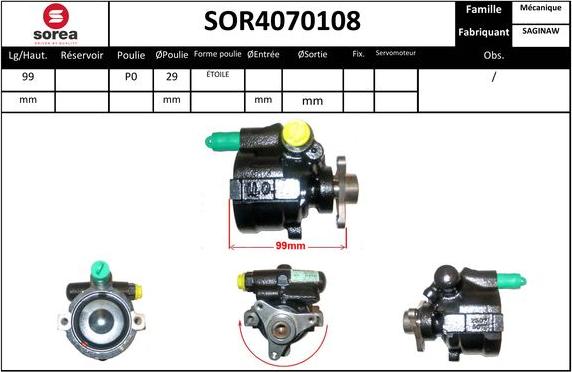 EAI SOR4070108 - Pompa idraulica, Sterzo autozon.pro