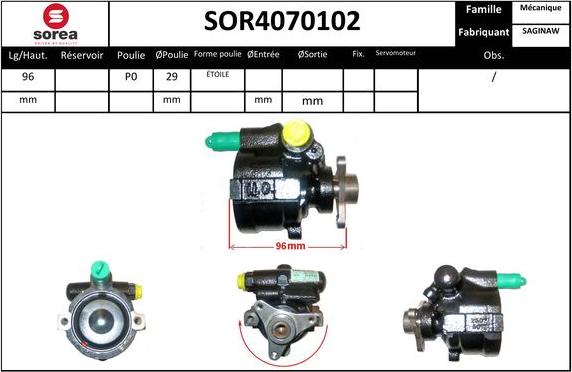 EAI SOR4070102 - Pompa idraulica, Sterzo autozon.pro