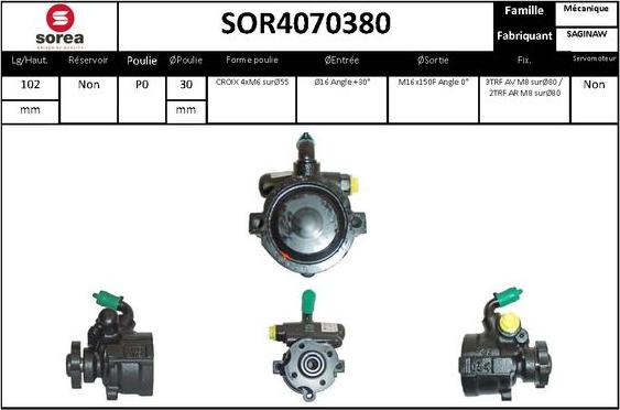 EAI SOR4070380 - Pompa idraulica, Sterzo autozon.pro