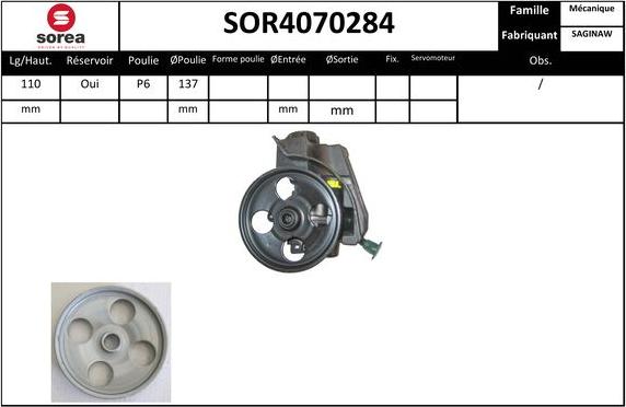 EAI SOR4070284 - Pompa idraulica, Sterzo autozon.pro