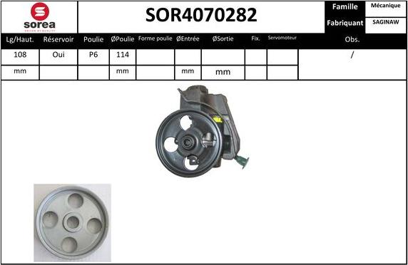 EAI SOR4070282 - Pompa idraulica, Sterzo autozon.pro