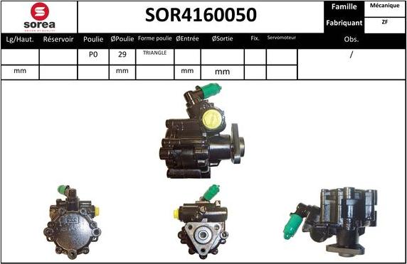 EAI SOR4160050 - Pompa idraulica, Sterzo autozon.pro