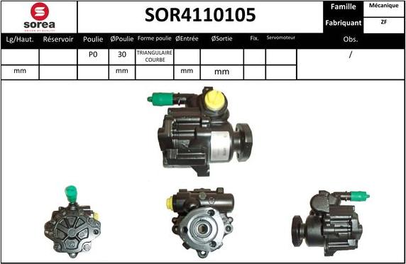 EAI SOR4110105 - Pompa idraulica, Sterzo autozon.pro