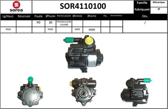 EAI SOR4110100 - Pompa idraulica, Sterzo autozon.pro