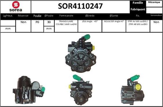 EAI SOR4110247 - Pompa idraulica, Sterzo autozon.pro