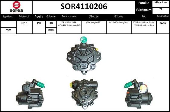 EAI SOR4110206 - Pompa idraulica, Sterzo autozon.pro