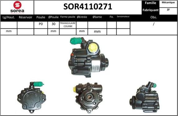 EAI SOR4110271 - Pompa idraulica, Sterzo autozon.pro