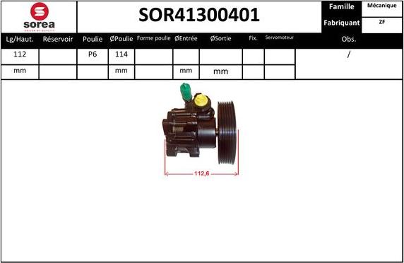 EAI SOR41300401 - Pompa idraulica, Sterzo autozon.pro