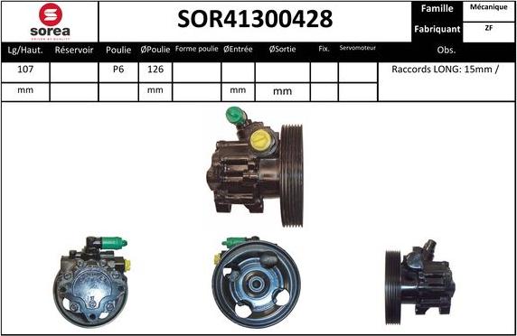 EAI SOR41300428 - Pompa idraulica, Sterzo autozon.pro