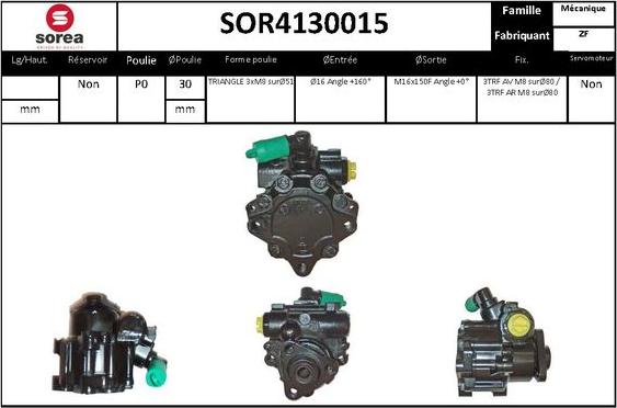 EAI SOR4130015 - Pompa idraulica, Sterzo autozon.pro