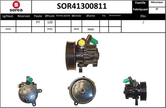 EAI SOR41300811 - Pompa idraulica, Sterzo autozon.pro