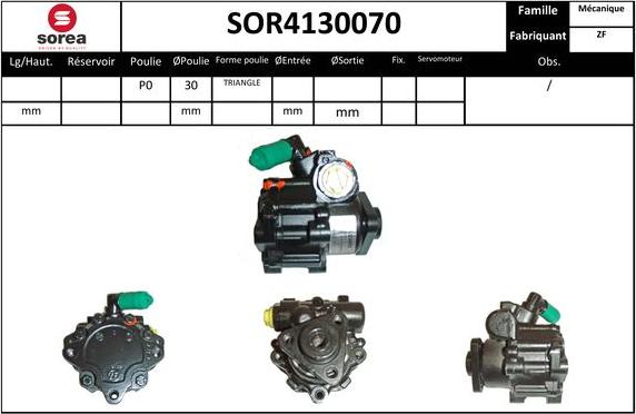 EAI SOR4130070 - Pompa idraulica, Sterzo autozon.pro