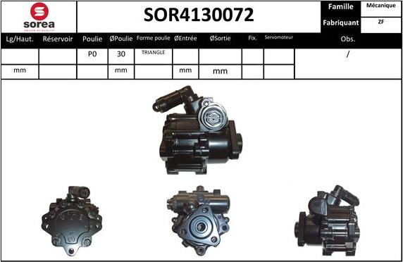 EAI SOR4130072 - Pompa idraulica, Sterzo autozon.pro