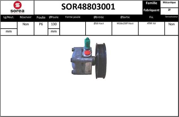 EAI SOR48803001 - Pompa idraulica, Sterzo autozon.pro