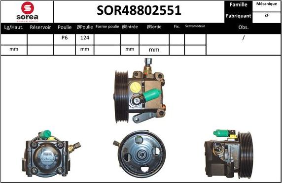 EAI SOR48802551 - Pompa idraulica, Sterzo autozon.pro