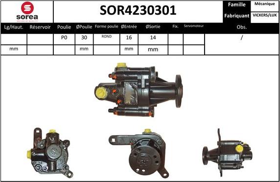 EAI SOR4230301 - Pompa idraulica, Sterzo autozon.pro