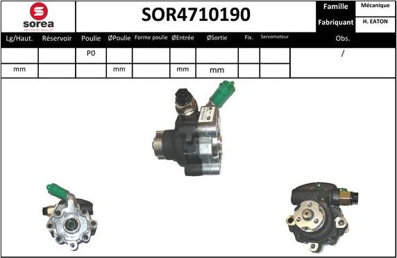 EAI SOR4710190 - Pompa idraulica, Sterzo autozon.pro