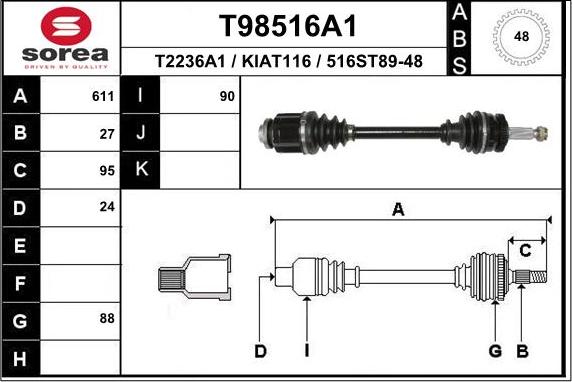 ATI 54500 - Albero motore / Semiasse autozon.pro